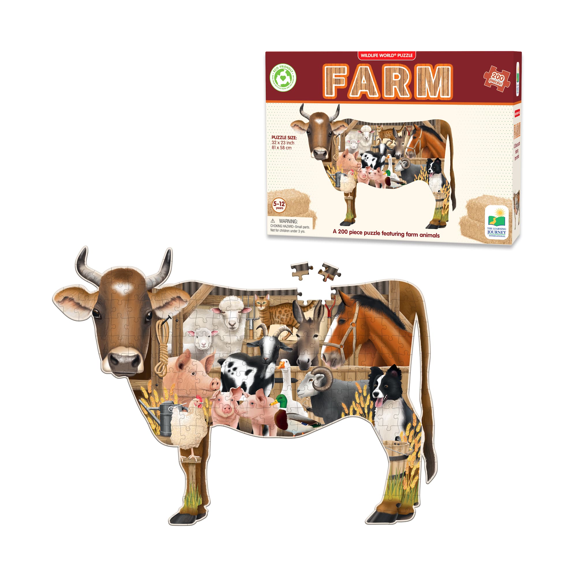 Wildlife World Puzzle - Farm: 200 Pcs